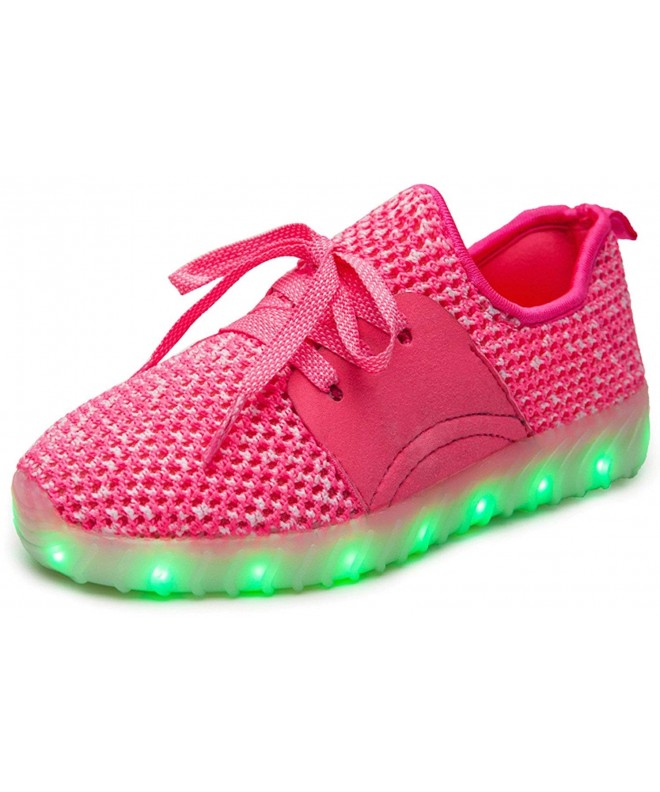 Sneakers Kid Boy & Girl 7 Color Light Up Upgraded USB Charging LED Light Sport Shoes Flashing Sneakers ST999P-33 - CF18603HXW...