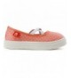Sneakers Tess Girls Bungee Elastic Cross Strap Slip On - Kids Shoes - Peach - C0184R7H8GZ $21.30