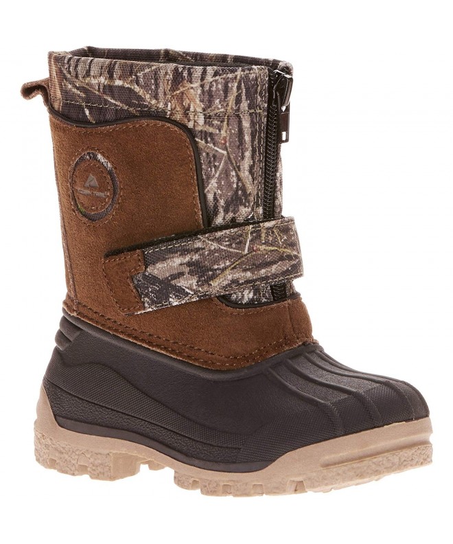 Boots Trail Boys' Zip Front Winter Boot - Brown Camo (7 M US Toddler) - CV18Q6QTS8G $57.27