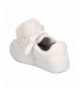 Sneakers Girls Leatherette Lace Up Pom Pom Sneaker GB71 - White - C112NT1H2SY $41.44