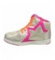 Sneakers Rockstar Preschool Kid's Shoes - Silver/Yellow/Pink - CR11FPRNPR5 $53.51