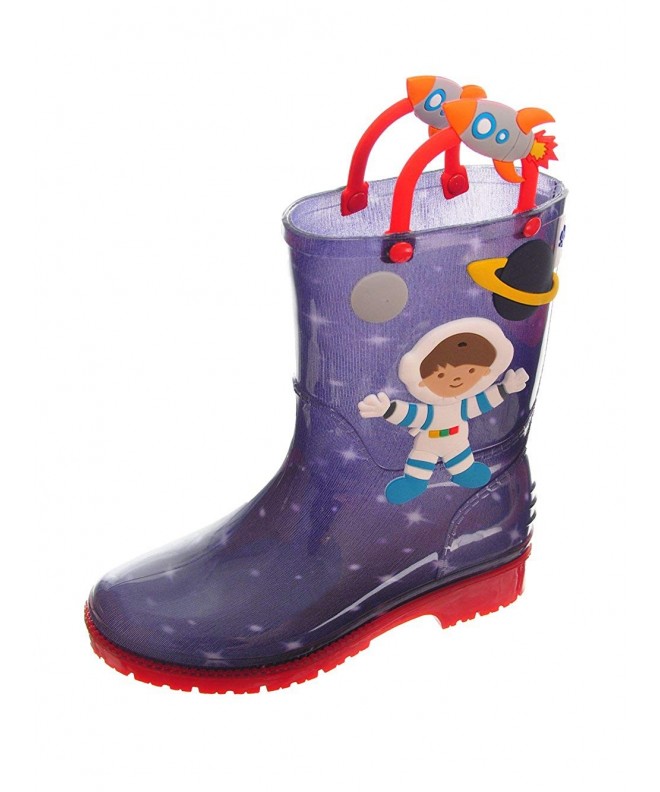 Boots Boys' Rubber Rain Boots - Blue - CJ188AT54IH $30.75