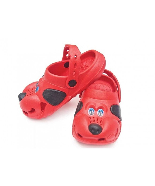 Clogs & Mules Children's All-Weather Novelty Animal Clogs Toddler Thru Little Kid Sizes (8 - Red) - C6180WOCOKX $23.54