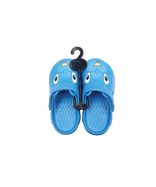 Clogs & Mules Children's All-Weather Novelty Animal Clogs Toddler Thru Little Kid Sizes (8 - Blue) - CK180U7KS3T $20.14