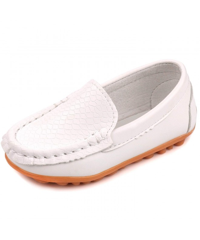 Loafers Casual Toddler Kid Boys Girls Loafers Shoes - White - CD11XQGQ3NZ $29.04