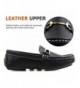 Loafers Boy's Leather Loafers Slip On Boat Shoes - Black - CH17AA3LY9Z $51.10