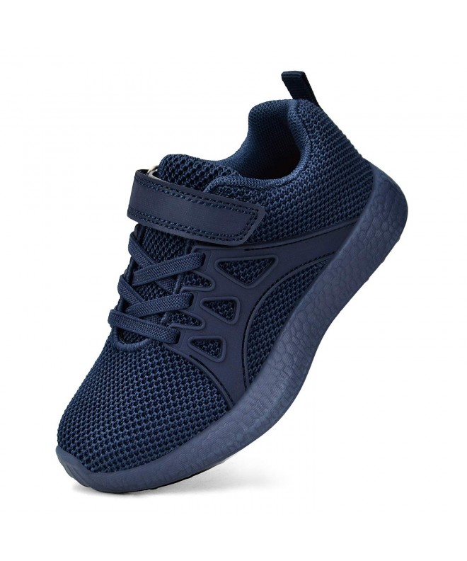 Running Kids Sneaker Mesh Breathable Athletic Running Tennis Shoes for Boys Girls - All Blue - CE18NW0OULO $54.96