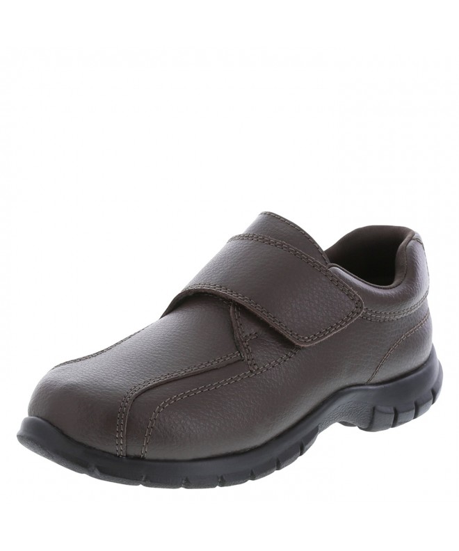 Loafers Boys' Leather Monk Strap Casual - Brown - CG18EN9RGEC $37.45