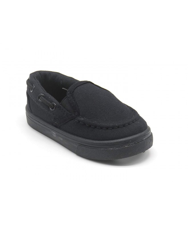 Loafers Infant Toddler Shoes Loafer Kids Children Slip-On Sneaker - All Black14 - CC12DUEZUJF $28.25