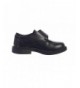 Loafers Boys Matte Dress Shoes w/Hook and Loop Fastener Strap - Black or White - Black - CJ11W28LSM9 $47.03