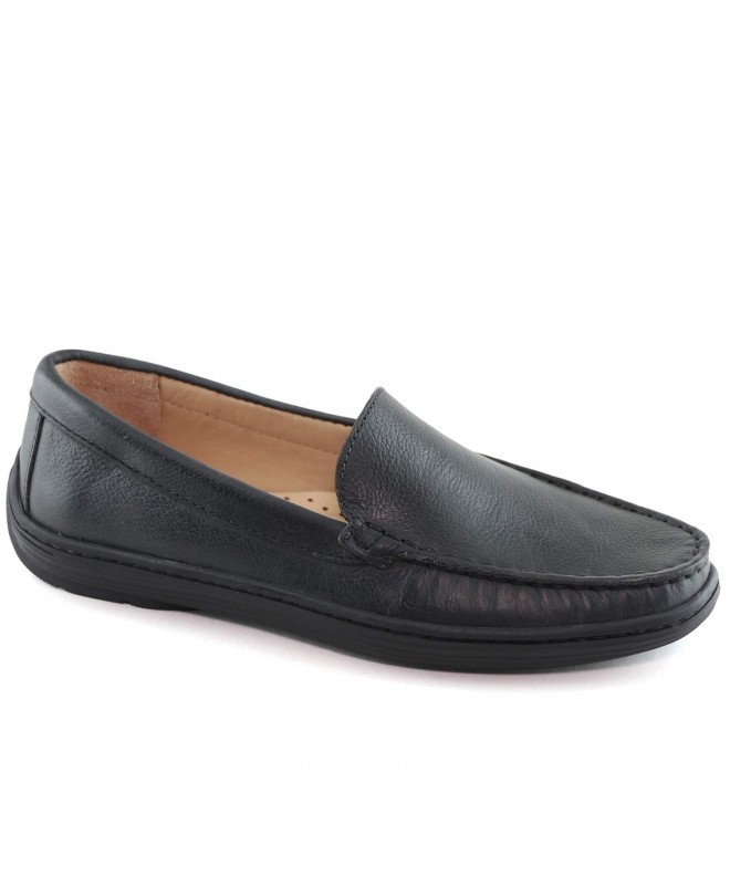 Loafers Kids Boys/Girls Genuine Leather Made in Brazil San Diego Venetian Loafer - Black Croc Nobuck - CL18HDTIKQC $95.23