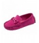 Loafers Boys Girls Suede Slip-On Loafers Oxfords Moccasins Casual Shoes(Toddler/Little Kid/Big Kid) - Rose Red - C018EK8QOGZ ...
