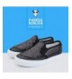 Loafers Boy's Girl's Sequins Low Top Casual Loafers Sneakers(Toddler/Little Kid/Big Kid) - Black - CX18C5SRQHQ $49.11