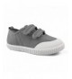 Loafers Boys' Girls' School Shoe Kids Lightweight Canvas Casual Low Top Sneakers Slip-On Loafers - Gray - CJ18H47YQE0 $26.28