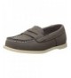 Loafers Kids' Simon4 Boy's Slip-on Boat Shoe Loafer - Grey - CQ12IJ6KF6H $35.27
