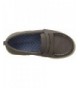Loafers Kids' Simon4 Boy's Slip-on Boat Shoe Loafer - Grey - CQ12IJ6KF6H $41.86