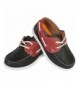 Loafers Boys Slip on Boat Shoes Memory Foam Insole (Toddler/Little Kids/Big Kids) - Black/Red - CC18DWR32OC $21.39