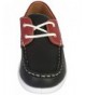 Loafers Boys Slip on Boat Shoes Memory Foam Insole (Toddler/Little Kids/Big Kids) - Black/Red - CC18DWR32OC $21.39