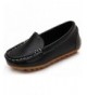 Loafers Boys Girls Soft Footwear Slip-On Loafers Oxford Shoes - Black - CD129BVPA4P $21.68