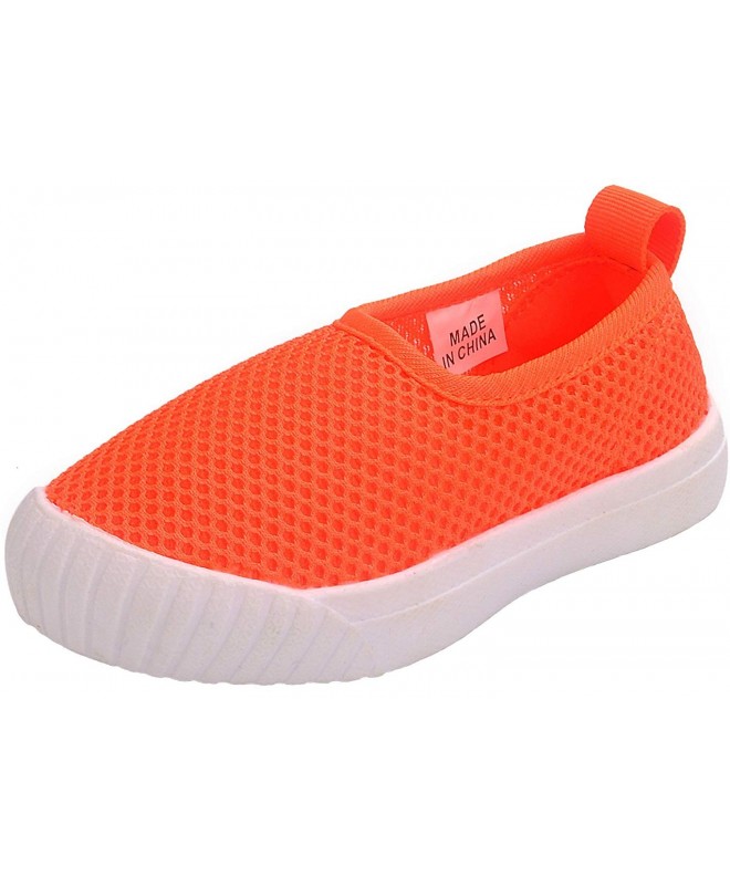 Loafers Boy's Girl's Mesh Slip On Loafers Casual Shoes Running Sneaker - Orange - CY184439L0N $17.96