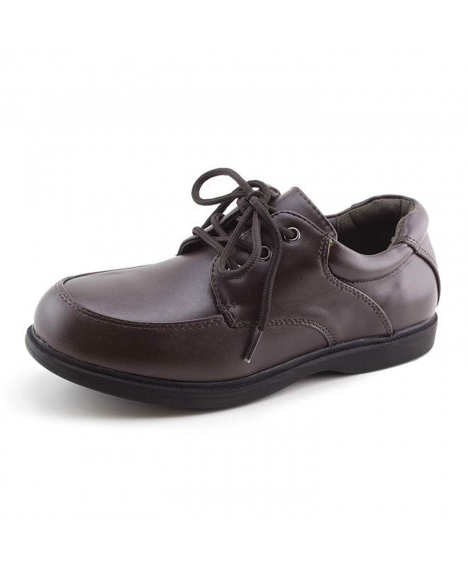 Loafers Boys Shoe String Closure School Uniform Dress Loafers (Big Kid) - Brown 1 - CR18KN6OAN2 $40.08