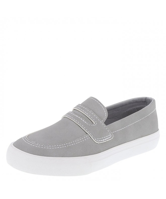 Loafers Boys' Toddler Cayden Slip-On Casual - Grey - CY18E6KY2ZR $29.09