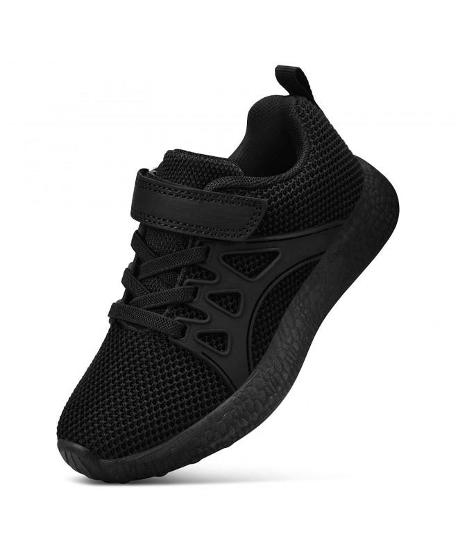 Running Kids Shoes Boys Girls Athletic Running Walking Sneakers - Black - C818L50IOHW $54.80