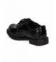 Loafers Boys Patent Leatherette Lace Up Dress Shoe GB31 - Black - CD180W8HSNC $45.84