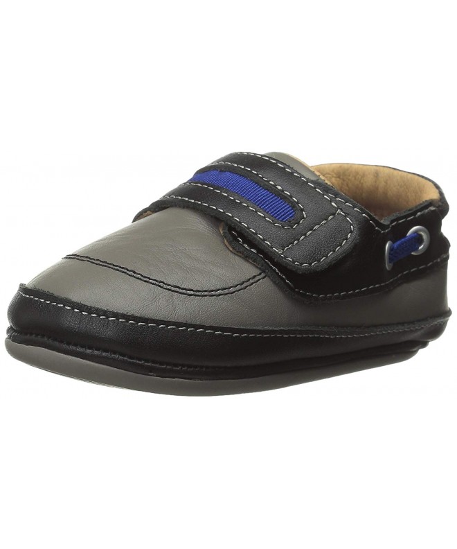 Loafers Gene Crib Shoe (Infant/Toddler) - Black/Gray - C111UKK6961 $83.39