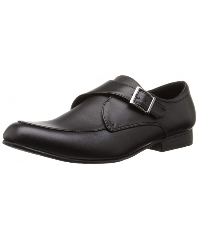 Loafers Belmont III Dressy Monk Strap Uniform Slip-On (Big Kid) - Black - CF11O34VGXL $97.57