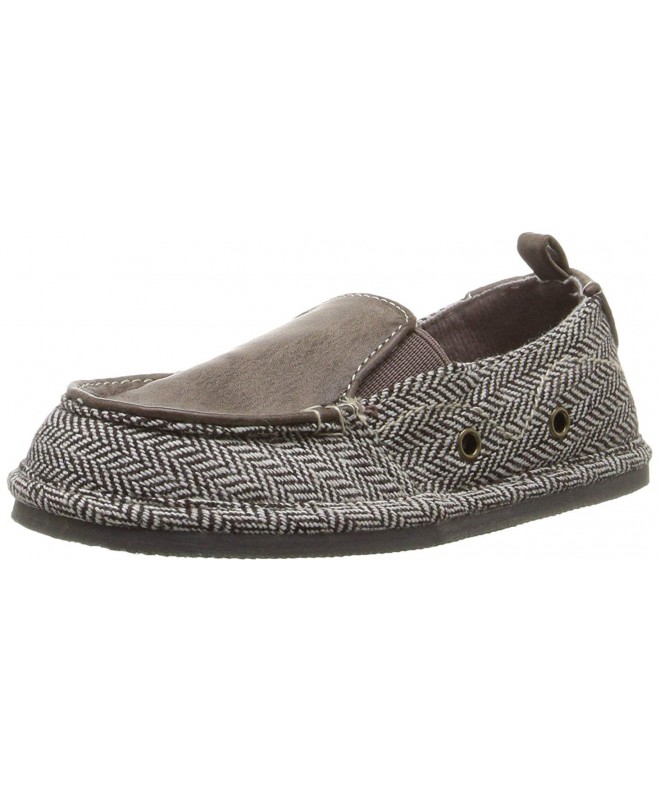 Loafers Tweed Slip on Toddler Loafer - Brown - CV12D9ESIB3 $24.32