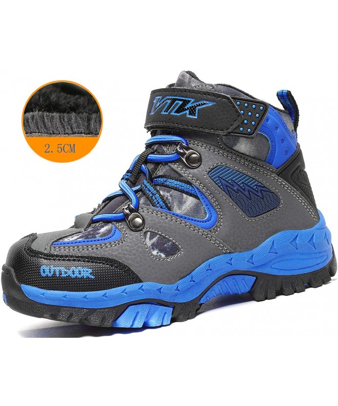Hiking & Trekking Kids Hiking Boots Boys Waterproof Snow Boots Winter Boots for Girl Sneaker - 2-blue - C818HLWKWDH $55.39