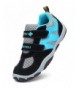 Running Kid's Breathable Outdoor Hiking Sneakers Strap Athletic Running Shoes - Black/Blue - CE18CE38HYT $43.58