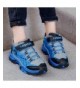 Hiking & Trekking Waterproof Resistance Climbing Sneakers - Blue/Grey-fur - CT18KH3TQID $42.24