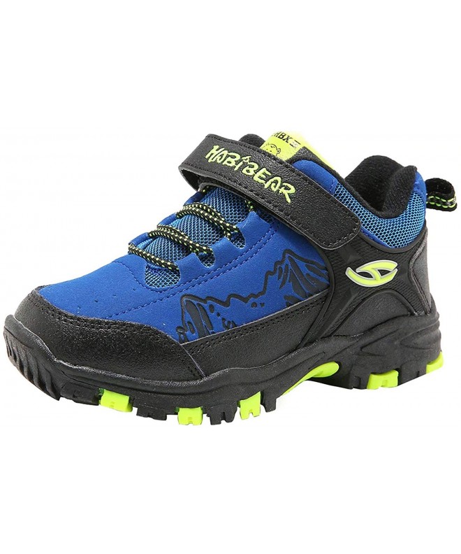 Hiking & Trekking Boys Outdoor Hiking Shoes Kids Waterproof Athletic Sneakers - Blue - C518E8RYKUS $47.28
