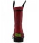 Rain Boots Kids Unisex Solid Waterproof Rain Boot - Red - CJ11FWAQ8DR $42.54