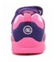 Running Boys Girls Sneakers Hook and Loop Kids Sports Running Shoes Comfortable Lightweight - Fushia/Purple - C2184HUKDUM $38.46