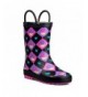Rain Boots Children's Rubber Rain Boots - Little Kids & Toddler - Boys & Girls Patterns - Black (Cupcake) - C3189T0NEDU $43.85