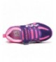 Running Boys Girls Sneakers Hook and Loop Kids Sports Running Shoes Comfortable Lightweight - Fushia/Purple - C2184HUKDUM $38.46