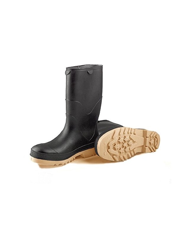 Rain Boots Youths' Boot - Size 13 - Black/Tan - Black/Tan - C5111IIRCJR $36.17