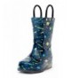 Rain Boots Toddler Boys Girls Printed Light Up Rain Boots - Blue Cosmos - C618M02HEMS $44.39
