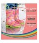 Rain Boots Children's Rain Boots Handles - Little Kids & Toddlers - Boys & Girls - Pink (Heart) - CZ18GU97LO7 $32.35