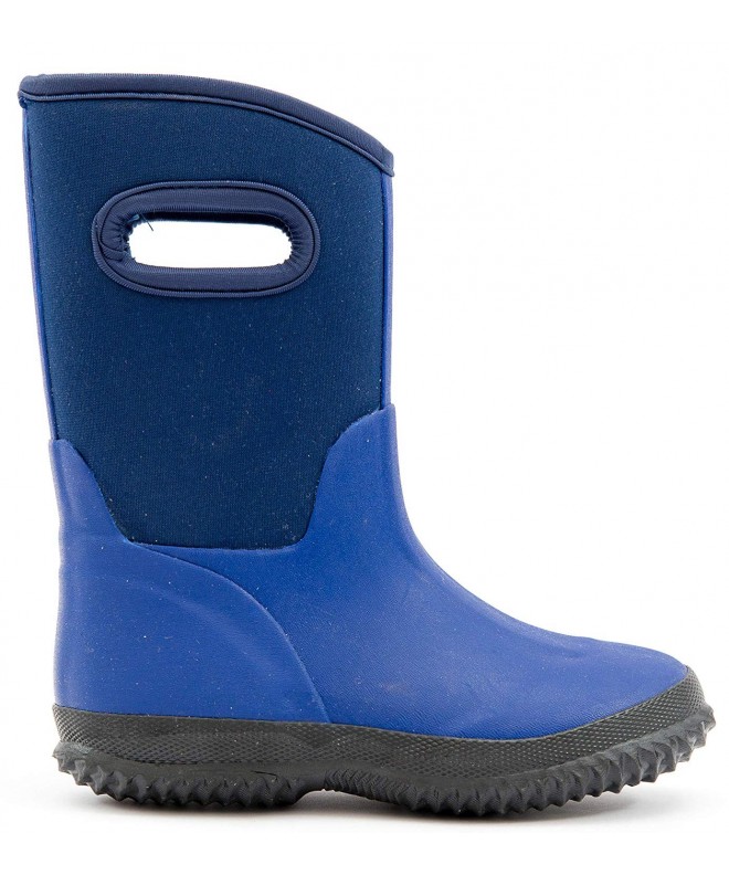 Rain Boots Kids Toddler Neoprene Boots - Blue - CL18GNTYI8E $50.38
