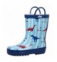 Rain Boots Natural Rubber Rain Boots Toddler Boys Girls Kids - Dinosaurs With Handles - C7184AG7NH9 $37.58