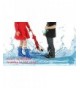 Rain Boots Boys Girls Rain Boots for Kids - Waterproof Toddler Little/Big Kids Classic Wellies - Black - CD182OOQLRZ $38.84