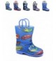 Rain Boots Kids Boys Printed Rainboots Assorted Prints Toddler/Little Kid/Big Kid Sizes - Transport - CW1869RC82S $45.98
