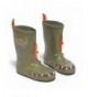 Rain Boots Boys' Dinosaur Rain Boot - Green - CN11297AIAT $69.71