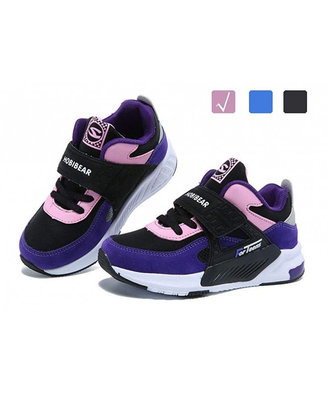 Running Boys Tennis Shoes Lightweight Kids Sneakers Running Shoes Athletic Sport Trainer - Purple/Black - C518IOZTDEY $44.77