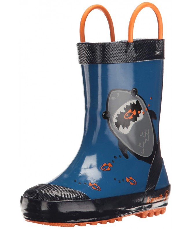 Rain Boots Kids' Chomp Rain Boot - Blue - C312J375NIL $58.95