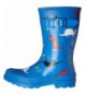 Rain Boots Boys' Printed Welly Rain Boot - Blue Skatersaurus - C512KMNWAUN $68.72